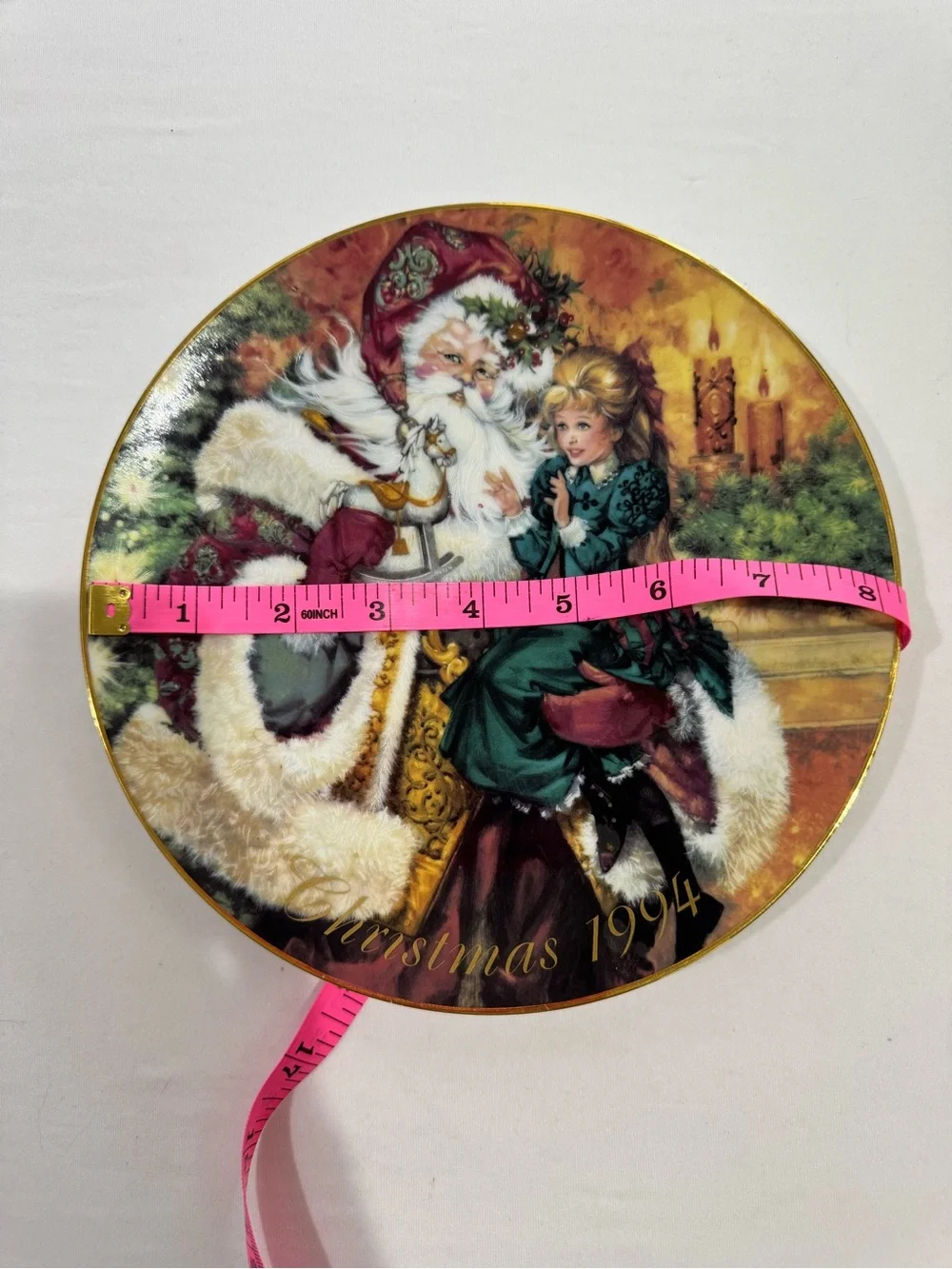 Avon 1994 The Wonder of Christmas Collector Plate 22K Gold Trim